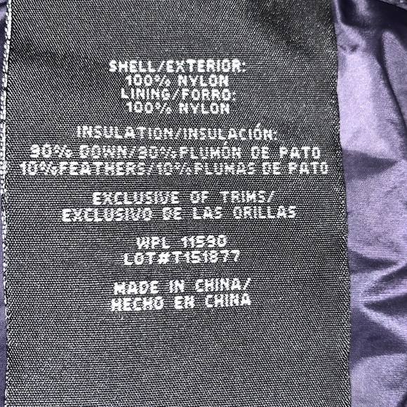 Max Therma size M dark blue Down blend insulated lightweight zip up puffy coat - Picture 12 of 15